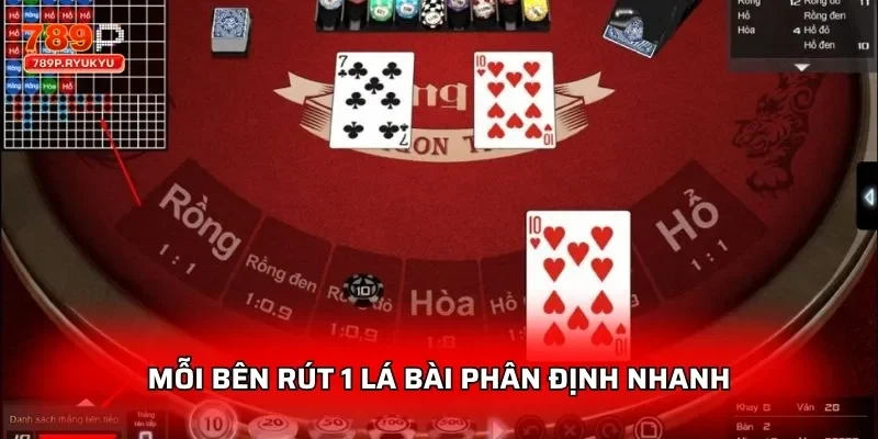 Mỗi bên rút 1 lá bài phân định nhanh