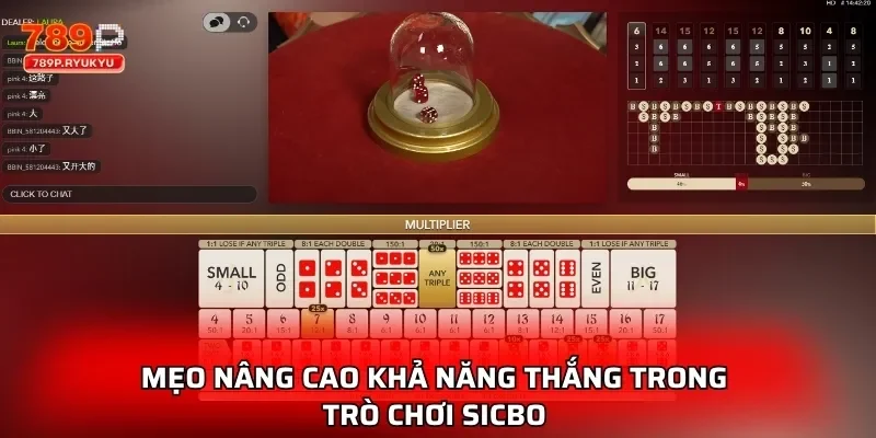 Mẹo nâng cao khả năng thắng trong trò chơi Sicbo 